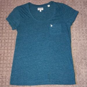 Jack wills emerald scoop neck pocket tee